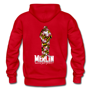 Merlin Gildan Heavy Blend Adult Hoodie - red