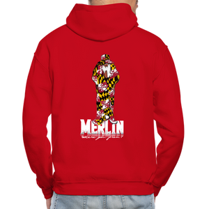 Merlin Gildan Heavy Blend Adult Hoodie - red