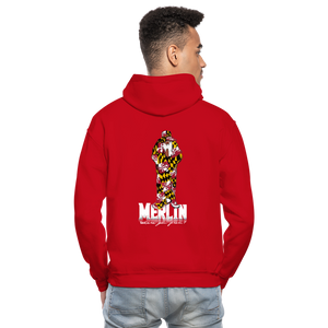 Merlin Gildan Heavy Blend Adult Hoodie - red