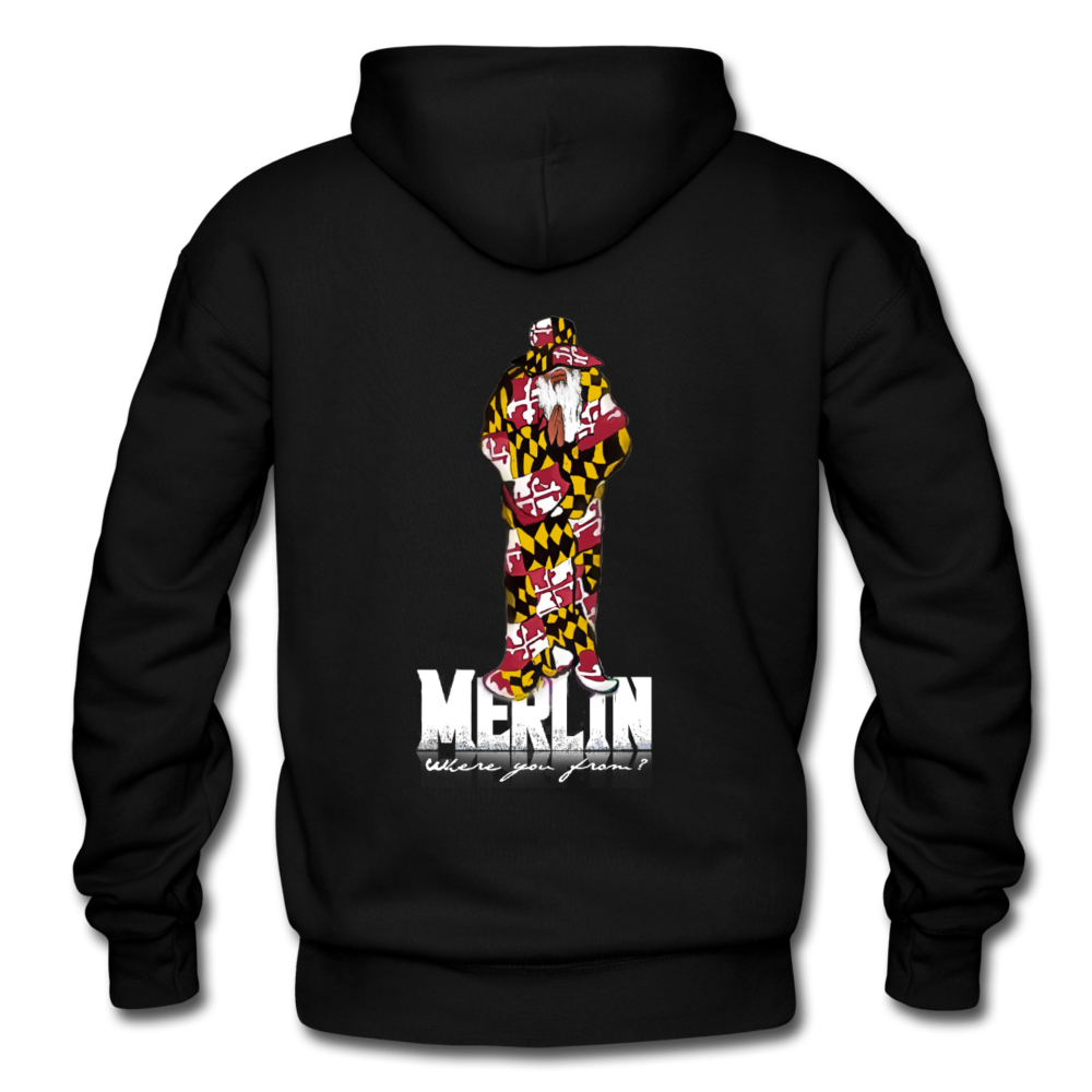 Merlin Gildan Heavy Blend Adult Hoodie - black