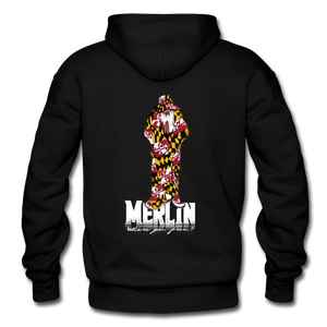 Merlin Gildan Heavy Blend Adult Hoodie - black