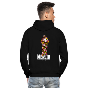 Merlin Gildan Heavy Blend Adult Hoodie - black