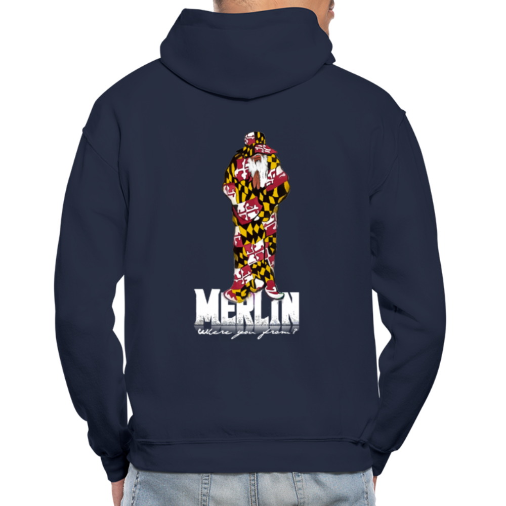 Merlin Gildan Heavy Blend Adult Hoodie - navy