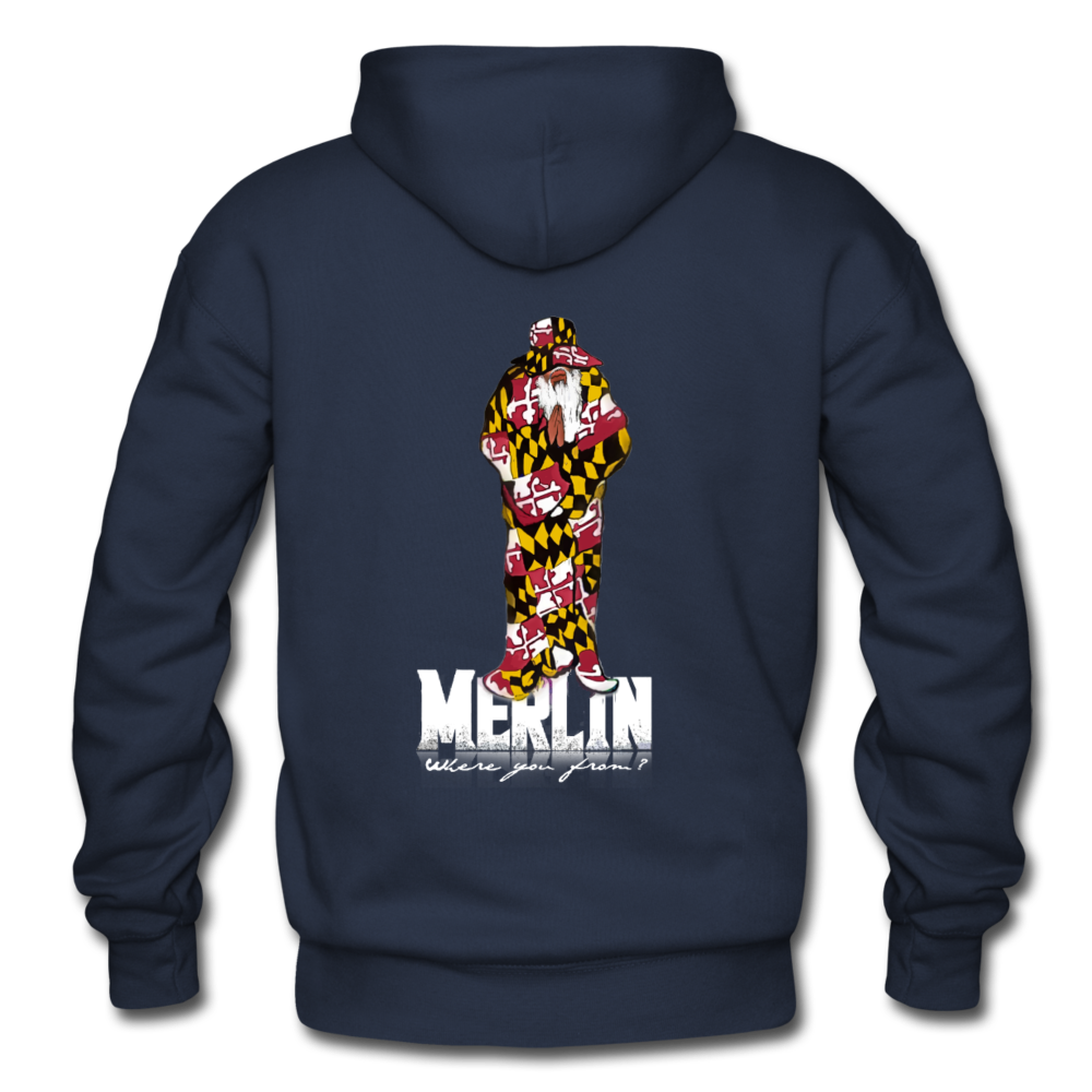 Merlin Gildan Heavy Blend Adult Hoodie - navy