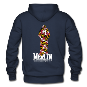 Merlin Gildan Heavy Blend Adult Hoodie - navy