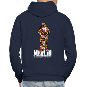 Merlin Gildan Heavy Blend Adult Hoodie - navy