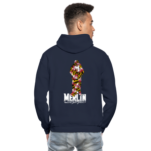 Merlin Gildan Heavy Blend Adult Hoodie - navy