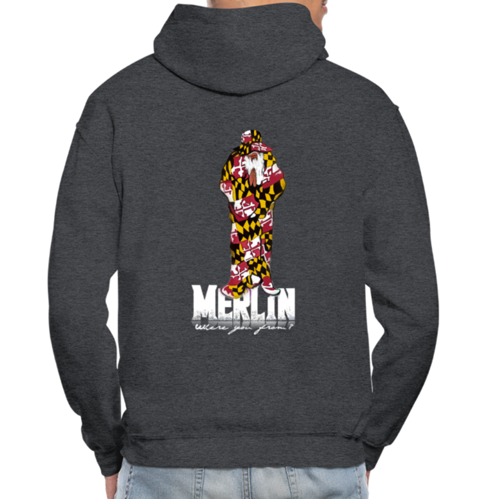 Merlin Gildan Heavy Blend Adult Hoodie - charcoal grey