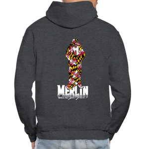 Merlin Gildan Heavy Blend Adult Hoodie - charcoal grey