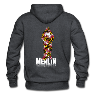 Merlin Gildan Heavy Blend Adult Hoodie - charcoal grey