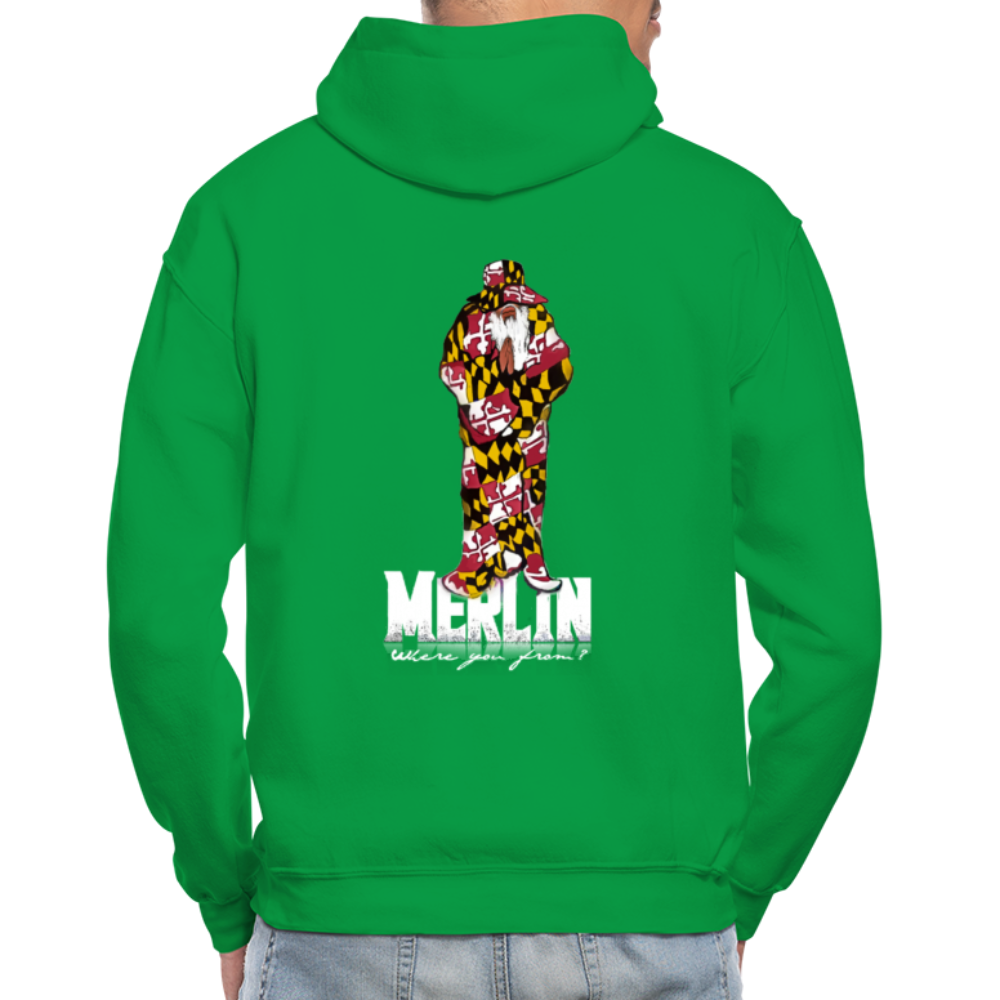 Merlin Gildan Heavy Blend Adult Hoodie - kelly green