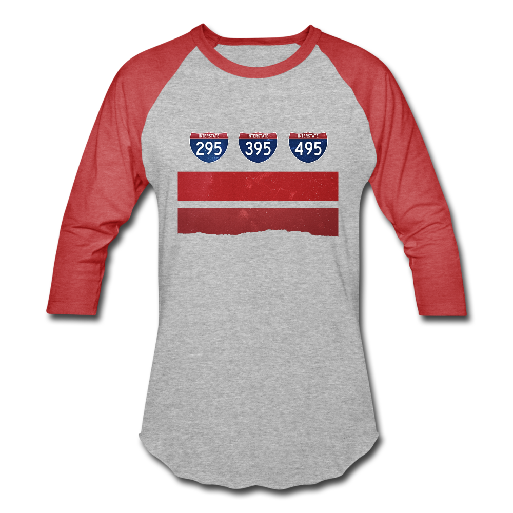 Beltway Baseball - heather gray/red