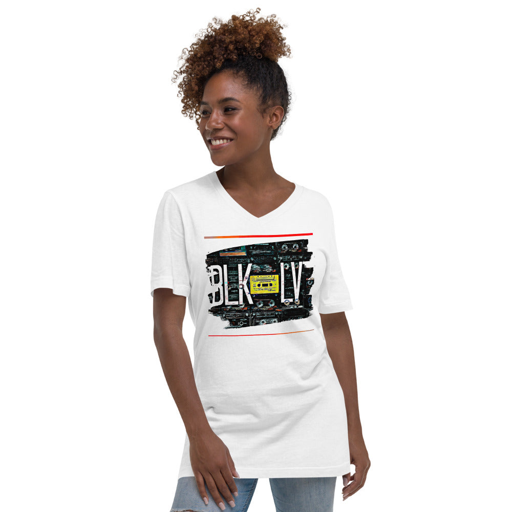 Cassette Unisex Short Sleeve V-Neck Tee